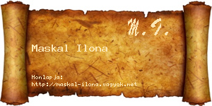 Maskal Ilona névjegykártya